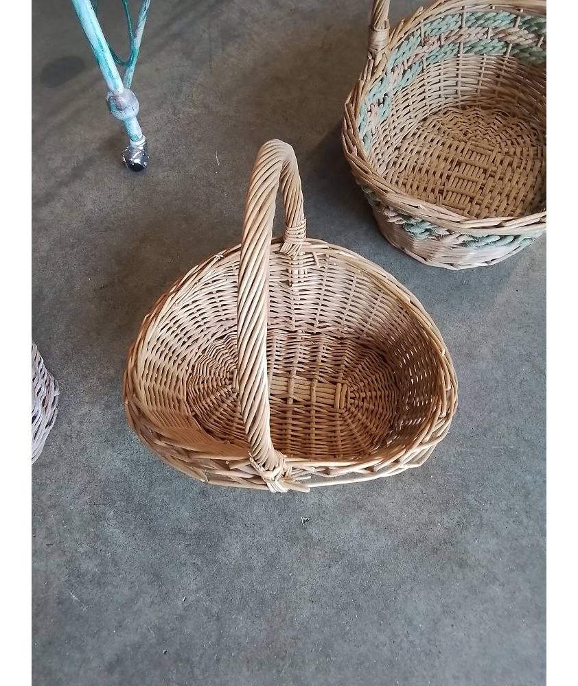 PANIER OVALE VANNERIE 1 ANSE