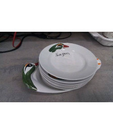 PLAT + ASSIETTES FOIE GRAS 