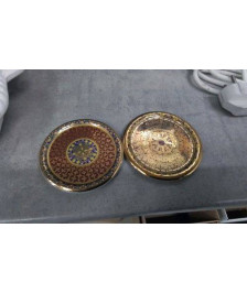 DESSOUS DE VERRE DORE