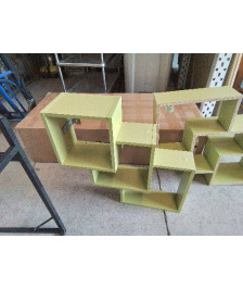 ÉTAGÈRE VERTE MURALE 