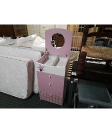 COMMODE COIFFEUSE CHAMBRE ENFANT ROSE