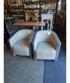 FAUTEUIL CLUB TISSU GRIS