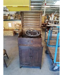 GRAMOPHONE DIFFUSOR  PATHE 1922 AVEC 32 DISQUE