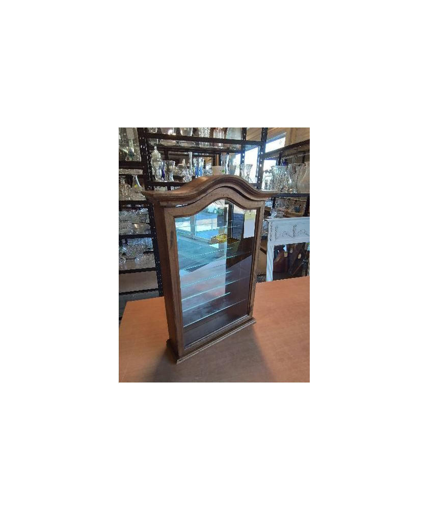 VITRINE MURALE CHANTOURNÉ BOIS