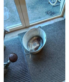 BAQUET OVALE MÉTAL EN L\'ÉTAT 