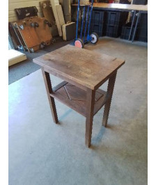 CONSOLE RECTANGULAIRE 2 NIVEAUX BOIS SCULPTÉ DÉBUT XXE