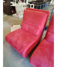 CHAUFFEUSE TISSU ROUGE CHATEAU D’AX