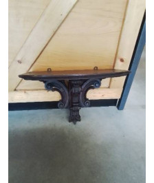 CONSOLE MURALE BOIS SCULPTÉ DÉBUT XXE