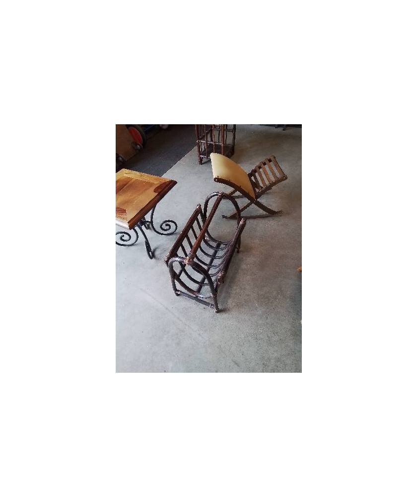 PORTE REVUES ROTIN ET VANNERIE 