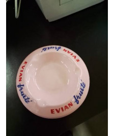 CENDRIER CÉRAMIQUE ROSE EVIAN MOULIN DES LOUPS