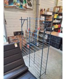 RANGE BOUTEILLES PLIANT MÉTAL BLEU