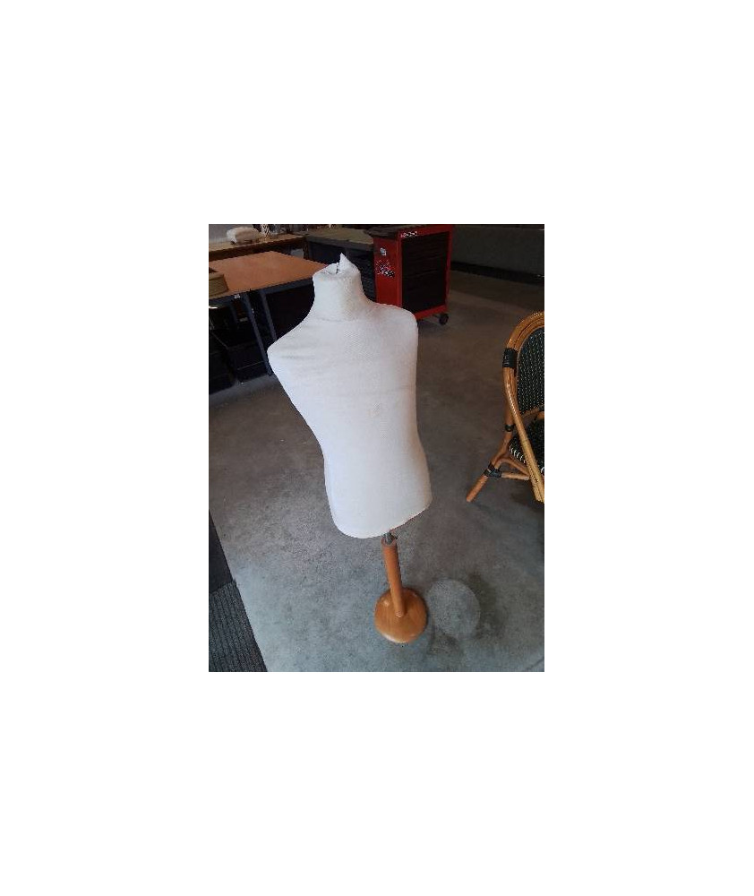 BUSTE MANNEQUIN ENFANT PIEDS BOIS CLAIR 