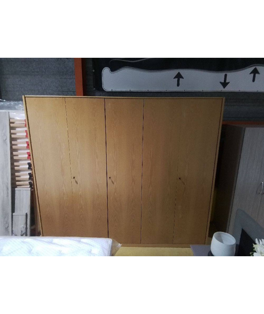 ARMOIRE 5 PORTES CHENE CLAIRE 