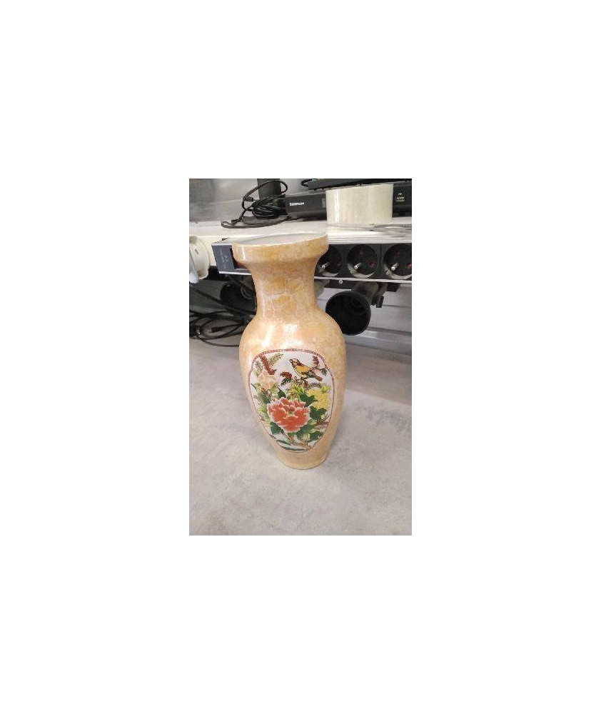 VASE MOTIF ASIATIQUE 