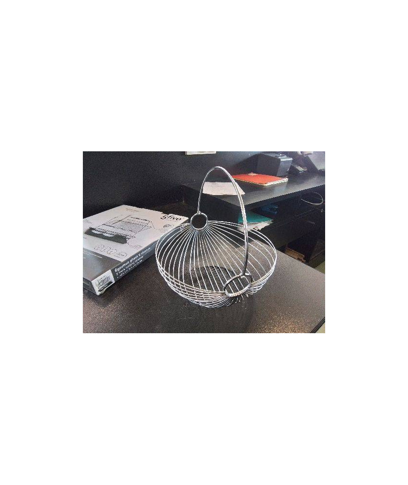 PETITE PANIÈRE  EN ACIER CHROMÉ