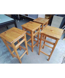 TABOURET HAUT EN PIN