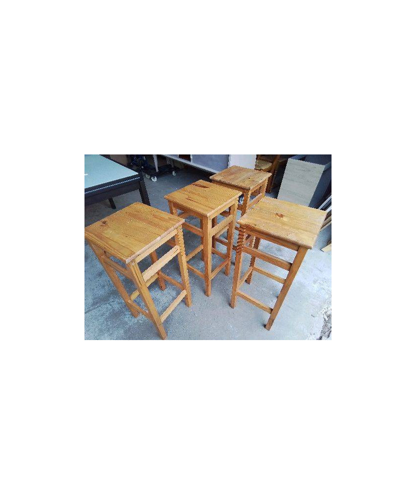 TABOURET HAUT EN PIN