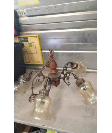 LUSTRE ANCIEN 5 BRANCHES 