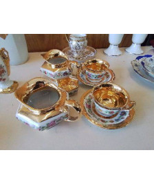 PETITE DINETTE LIMOGES DORÉ 