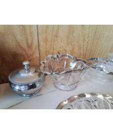 BOL ART DECO DECOR ARGENTÉ