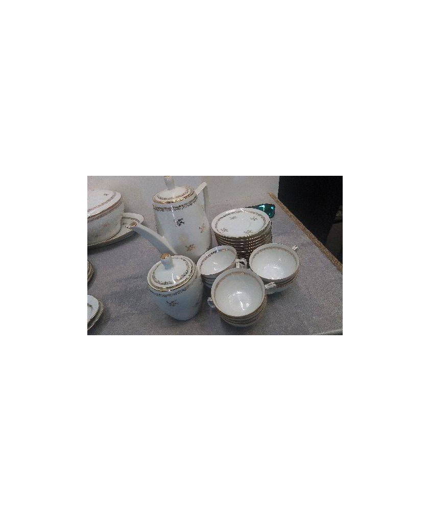SERVICE A CAFE/ SUCRIER / CAFETIERE PORCELAINE LIMOGES 