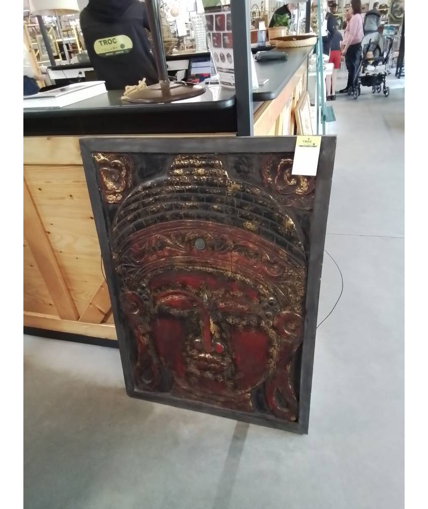 CADRE BOUDDHA BOIS 78X110