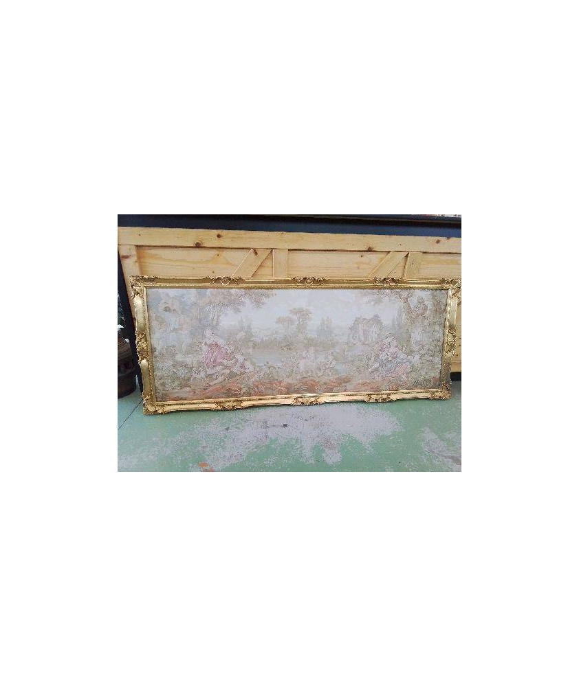 LARGE TAPISSERIE ENCADRÉE
