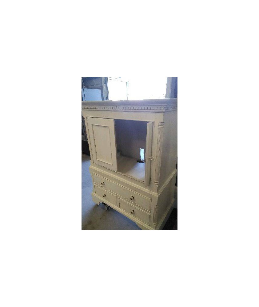 MEUBLE TV 2 PORTES/ 3 TIROIRS 