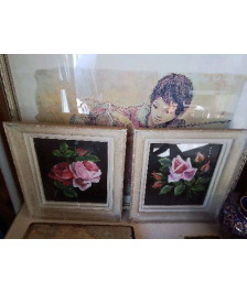 PETIT CADRE MOTIF FLORAL