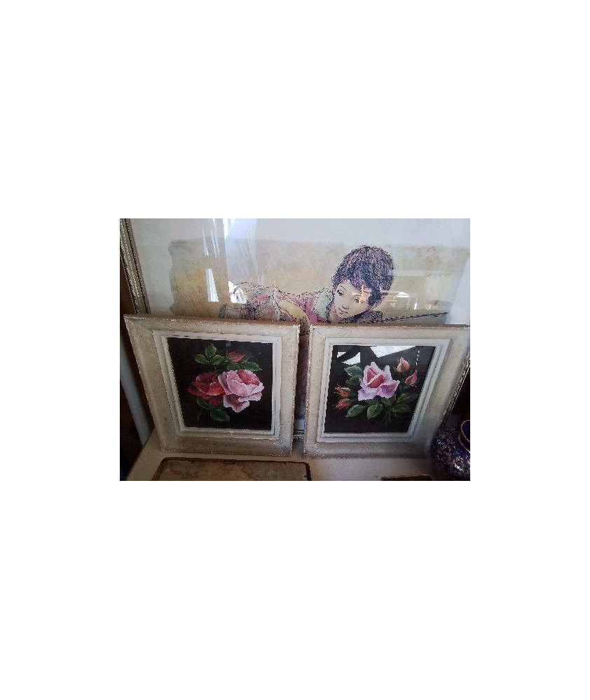 PETIT CADRE MOTIF FLORAL