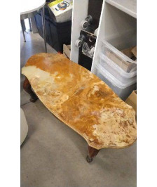 TABLE BASSE DESSUS MARBRE- EN L’ETAT