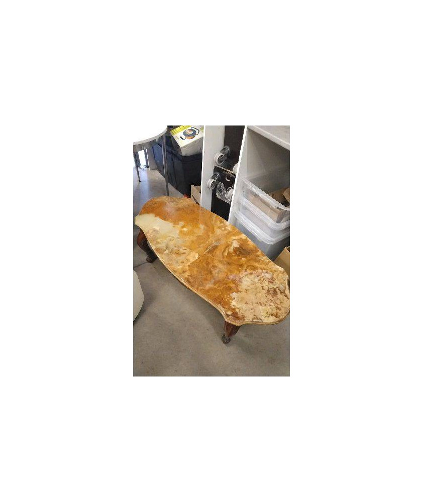 TABLE BASSE DESSUS MARBRE- EN L’ETAT