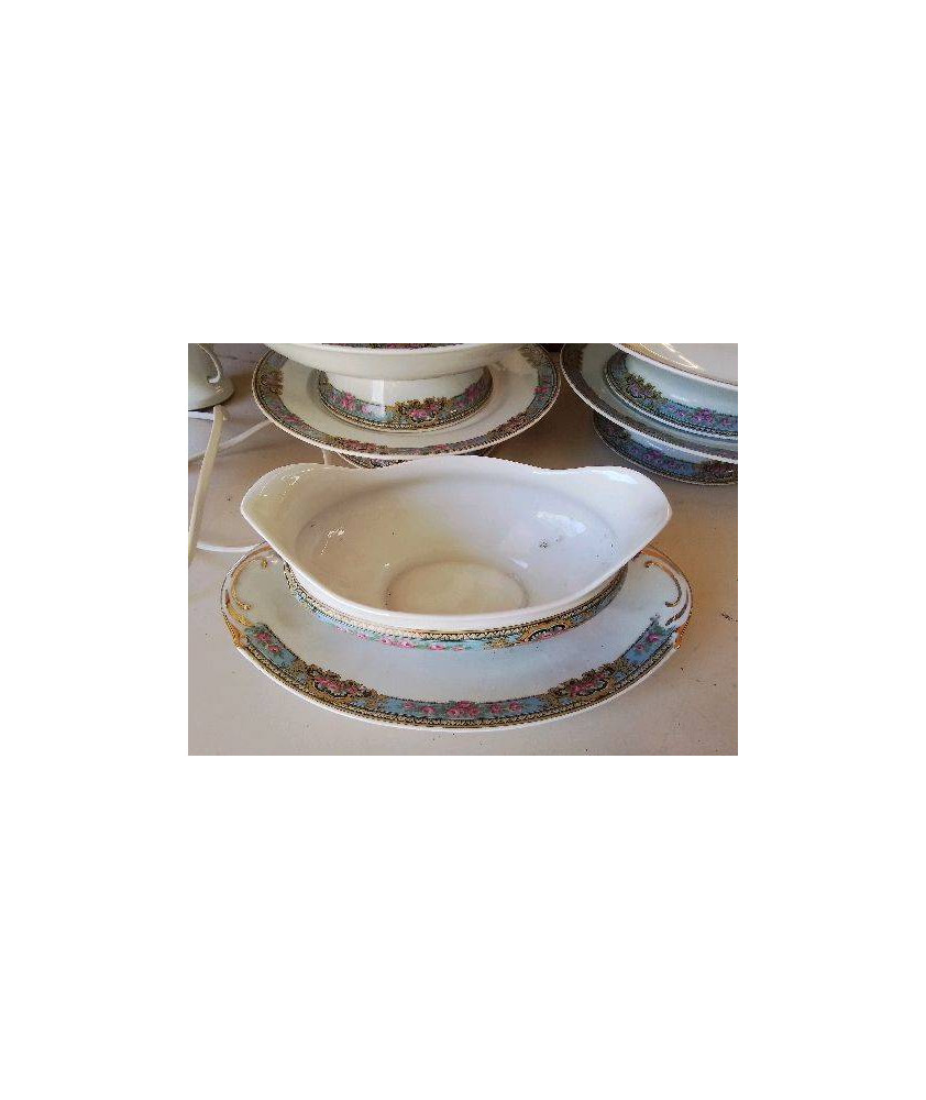 SAUCIÈRE PORCELAINE MOTIF FLORAL 