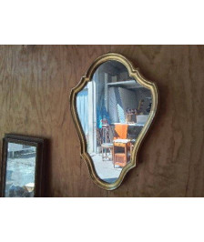 MIROIR STYLE BAROQUE CADRE DORÉ 