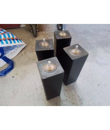 LOT DE 4 PIEDS DE LIT 