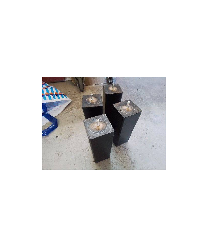 LOT DE 4 PIEDS DE LIT 