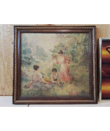 PEINTURE A L’HUILE ’ APRES MIDI CHAMPETRE ’ 1919