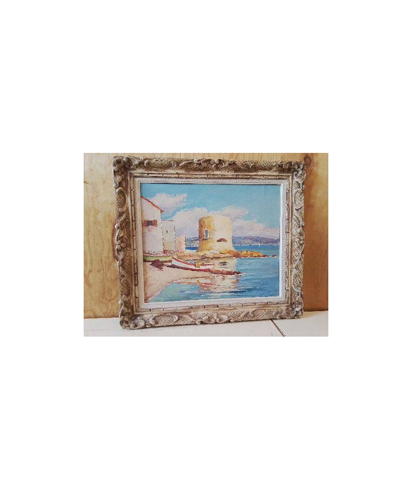 PEINTURE SUR BOIS ’ BORD DE MER ’