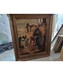 PEINTURE SUR TOILE ’ DONKEY SHOT’