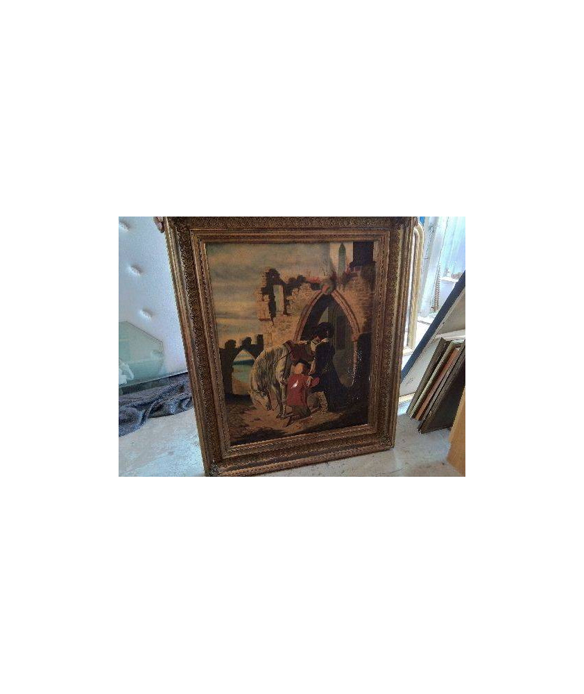 PEINTURE SUR TOILE ’ DONKEY SHOT’