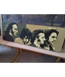 TOILE MODERNE ’LES BEATLES’ CHRIS COLLINS’