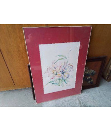 AQUARELLE ’ LYS ABSTRAITE’