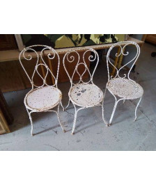 CHAISE EN FER FORGÉ 