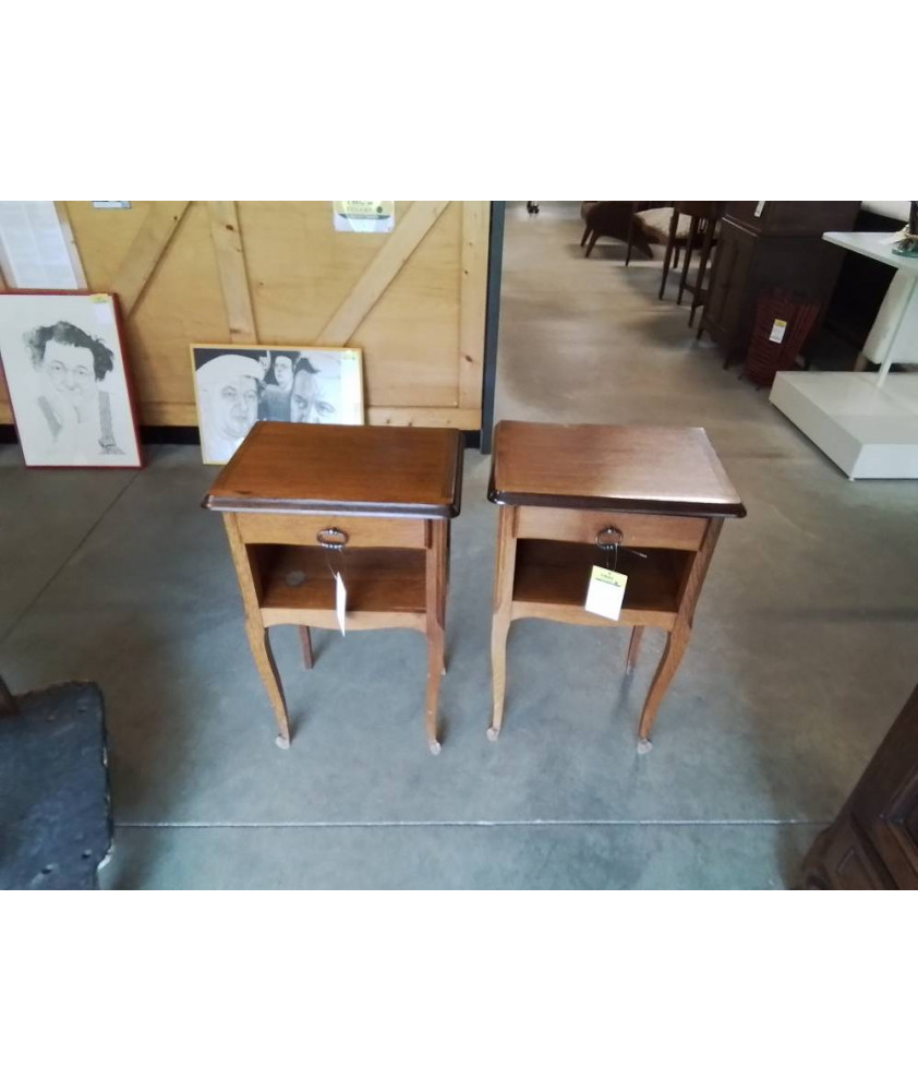 CHEVET STYLE RÉGENCE 1 NICHE 1 TIROIR PIEDS ESCARGOT 