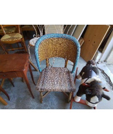 CHAISE CANNÉE ROTIN 