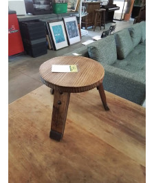 PORTE PLANTE BOIS ROND TRIPODE 