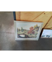 HUILE SUR TOILE ARBRES 65X50