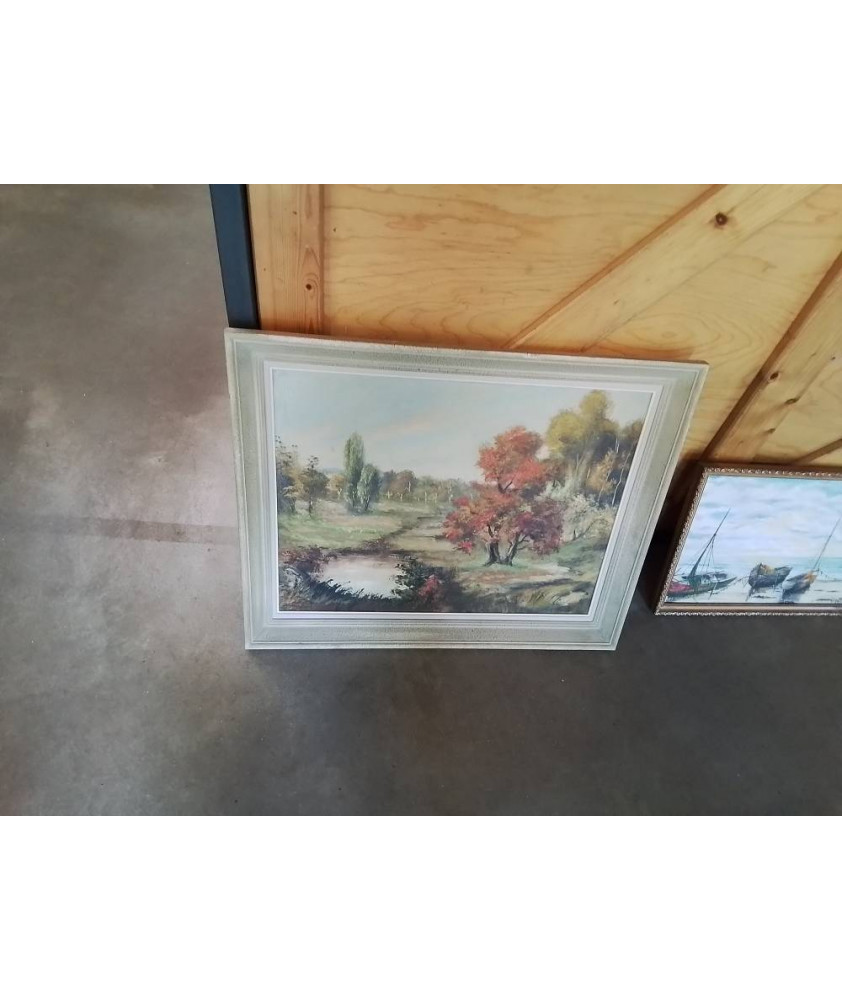 HUILE SUR TOILE ARBRES 65X50