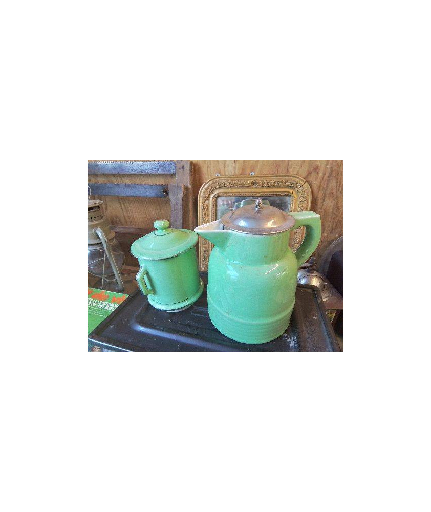 THÉIÈRE CAFETIÈRE VERTE 