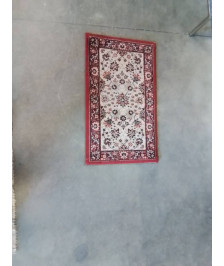 TAPIS ROUGE ECRU VERT 40X70